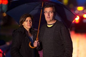Former Fedetral police Officer Ross Fusca with his wife Maree. 4th June 2012. Photo Jason South.